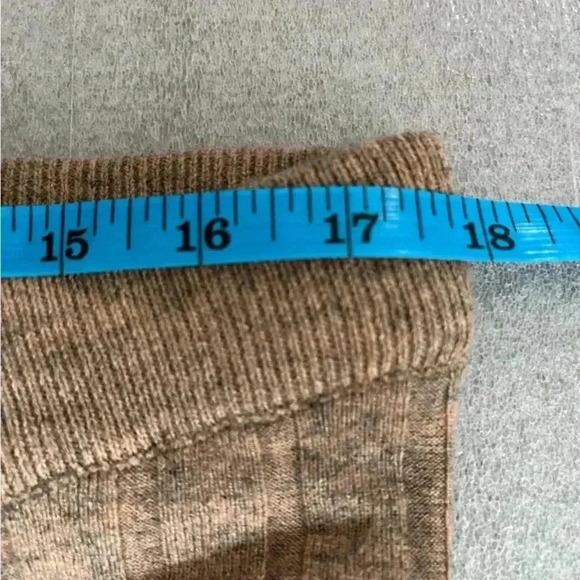 [XL]Current Air Anthropologie Viscose Rib Knit  Wide Leg Cropped Sweater Pants - Picture 7 of 8